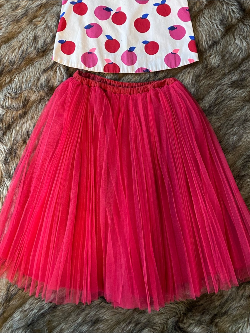 Jacadi Hot Pink Tulle Skirt